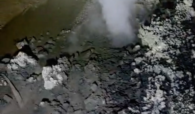 Germencik’te korkutan buhar