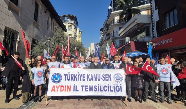 Kamu Sen Aydın'dan “Ücrette hakkaniyet, vergide adalet” mesajı