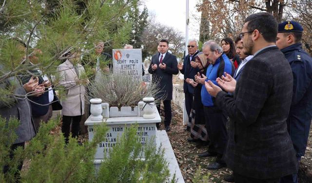 Şehit Polis Işlakça şehadetinin yıl dönümünde anıldı