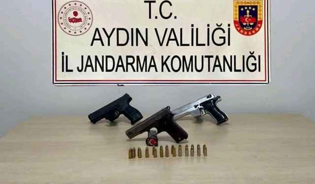 Söke'de silah operasyonu: Biri çalıntı 3 silah ele geçirildi