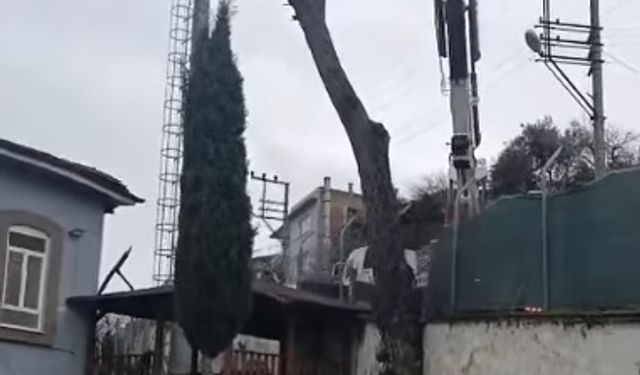 Söke'de vinç kazası