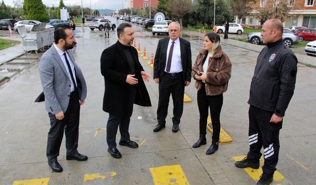 ADÜ’deki yol hasarı yerinde incelendi