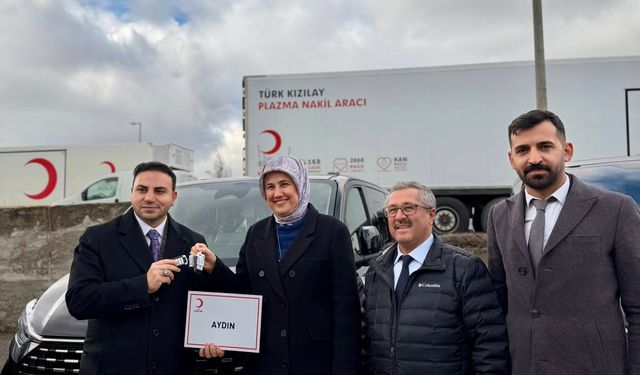 Kızılay Aydın’a 2 yeni hizmet aracı kazandırıldı