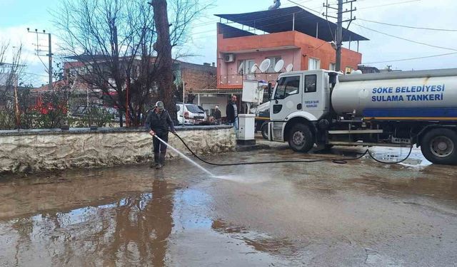 Söke’de belediye ekipleri seferber oldu