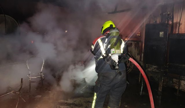 Nazilli’de panik gecesi: Binadan alevler yükseldi