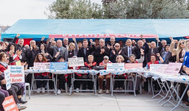 'Adalet ve Dayanışma' çadırında destek büyüyor