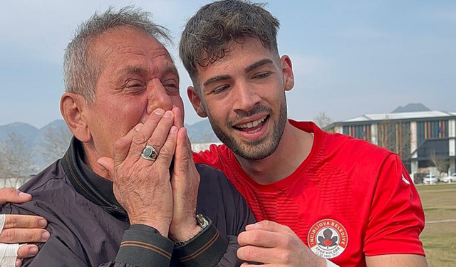 Maç bitti, hüngür hüngür ağladı