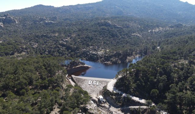 Aydın'da Bağarcık Göleti tamamlandı, su tutmaya başladı