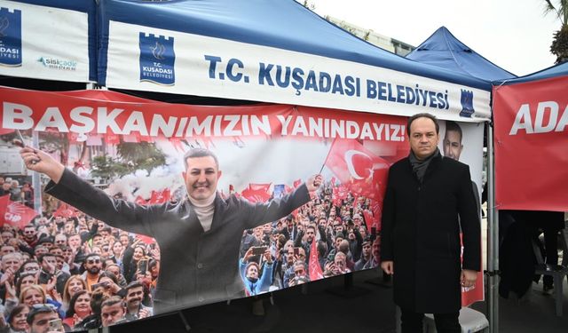 CHP Efeler'den Kuşadası'na destek çıkarması