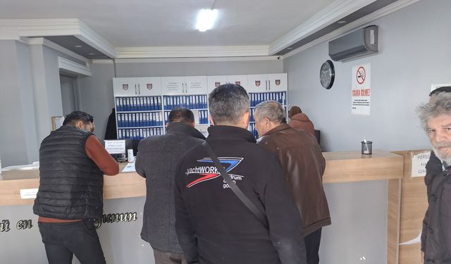 Didim Şoförler Odasında plaka basım yoğunluğu