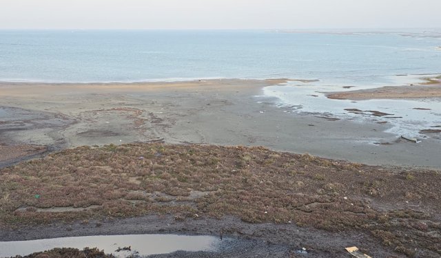 Didim'de yine deniz çekildi