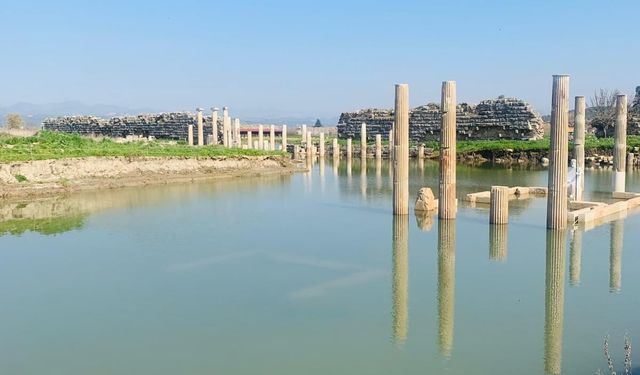Magnesia Antik Kenti sular altında kaldı