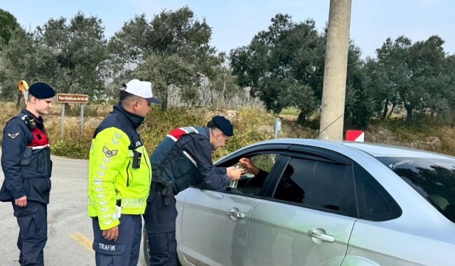 Germencik’te Jandarma’dan kolonya ve şekerli uygulama