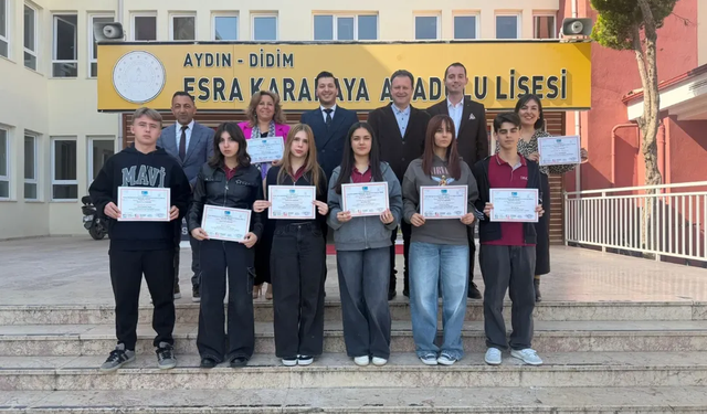 Didimli öğrencilerin uluslararası projesine tam destek
