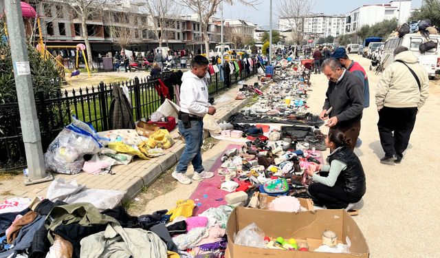 Nazilli’de bayram öncesi Bit Pazarını alım gücü vurdu