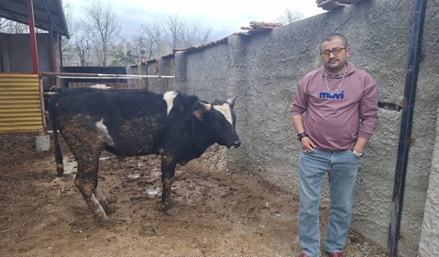 Bu anlar gülümsetti: Heykeli gerçek sandı, kaçtı