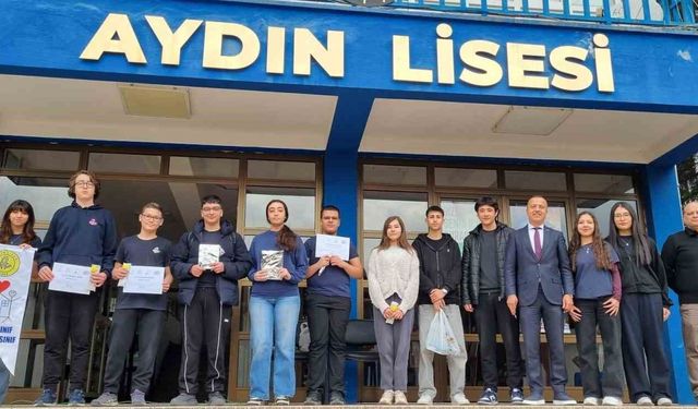 Aydın Lisesi öğrencileri başarılarıyla gururlandırdı