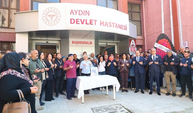 Aydın'da hastane personeline hüzünlü veda