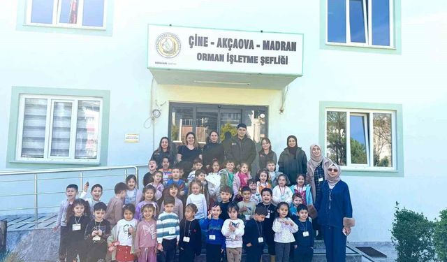 Aydın’da minik öğrencilere orman ve doğa sevgisi aşılandı