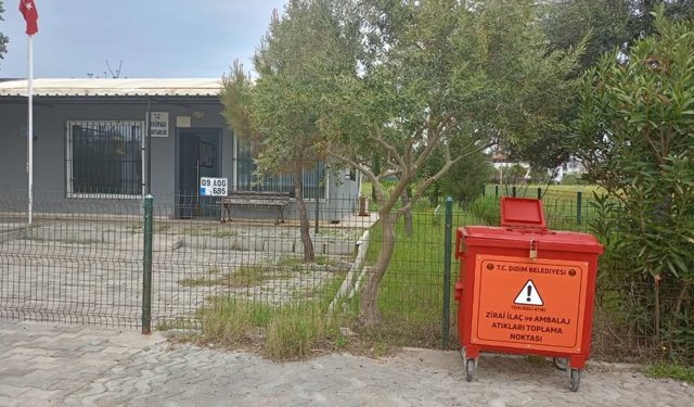 Didim belediyesi zirai ilaç atıklarını topluyor