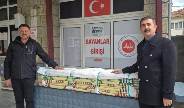 Germencikli hayırsever başkandan camiye destek