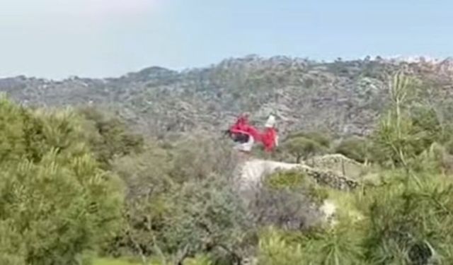 Söke'de nefes kesen kurtarma: Ambulans helikopter havalandı
