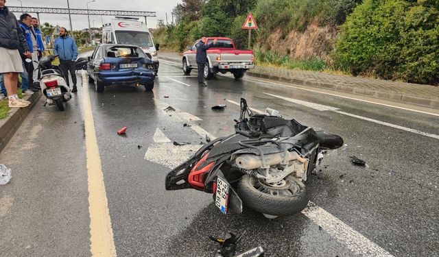 Aydın'da motosiklet sürücüsü yaşam savaşı veriyor