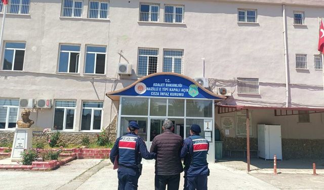 Aranan hükümlü Buharkent'te yakalandı