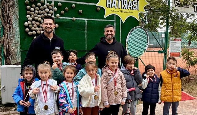 Aydın’da tenis heyecanı: Geleceğin sporcuları sahne aldı