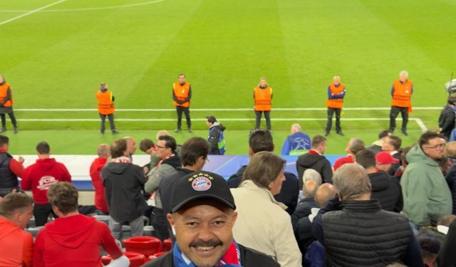 Aydınlı müdür, Bayern-PSG maçını tribünden izledi
