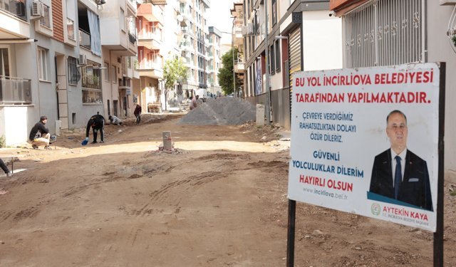 İncirliova'da dev yol hamlesi: Çalışmalar Zafer Mahallesi’nde sürüyor