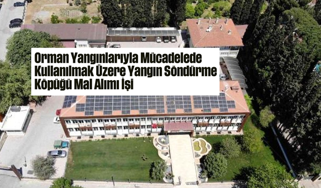 Orman Yangınlarıyla Mücadelede Kullanılmak Üzere Yangın Söndürme Köpüğü Mal Alımı İşi