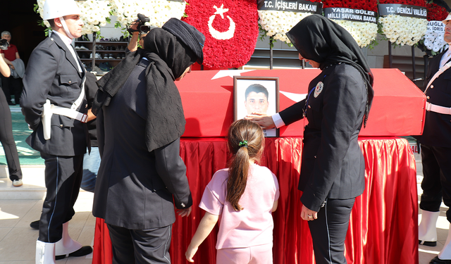 Aydınlı Şehit Polis Memuru, Denizli’de son yolculuğuna uğurlandı