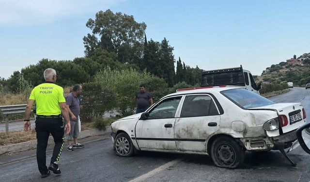 Söke'de korkutan kaza
