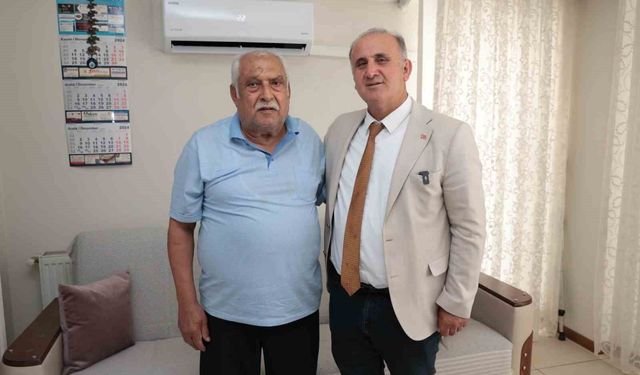 Başkan Kaya, şehit babalarını unutmadı