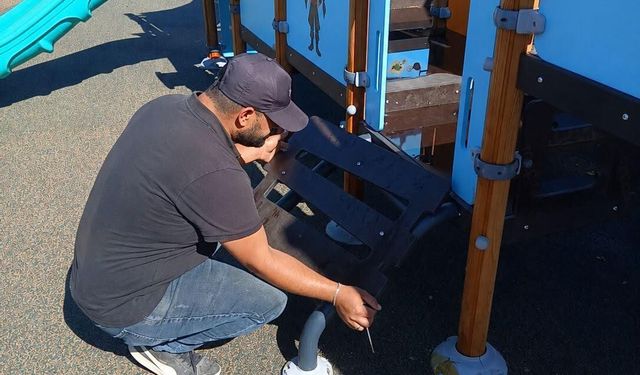 Didim Belediyesi parklarda bakım çalışması başlattı