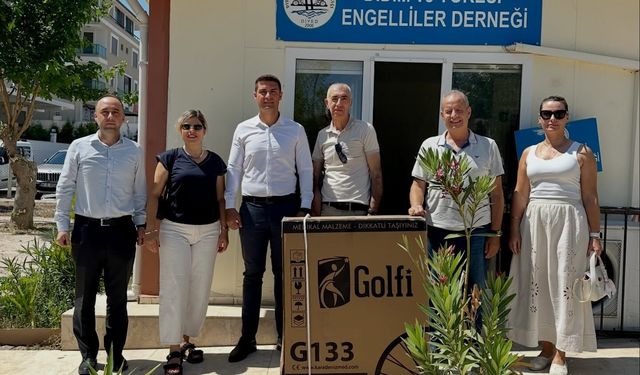Didim’de anlamlı iş birliği: Cam Kemik hastası çocuğa özel tekerlekli sandalye