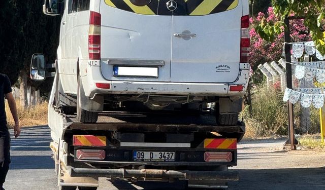 Didim'de servis taşımacılarına sert darbe: 5 araç trafikten men edildi