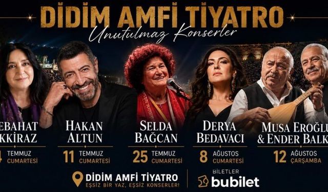 Ünlü isimler yaz konserlerinde Aydın'da sahne alacak