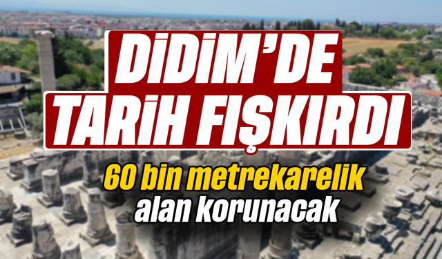 Didim'de tarih fışkırdı: 60 bin metrekarelik alan korunacak