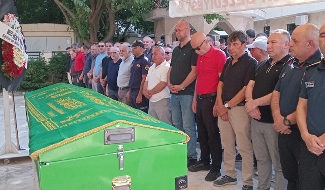 Germencik İtfaiye Müdürü Furan, son yolculuğuna uğurlandı