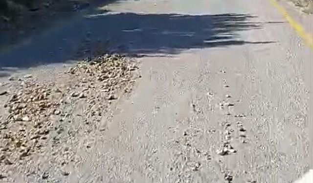 Karacasu'da tepki çeken yol