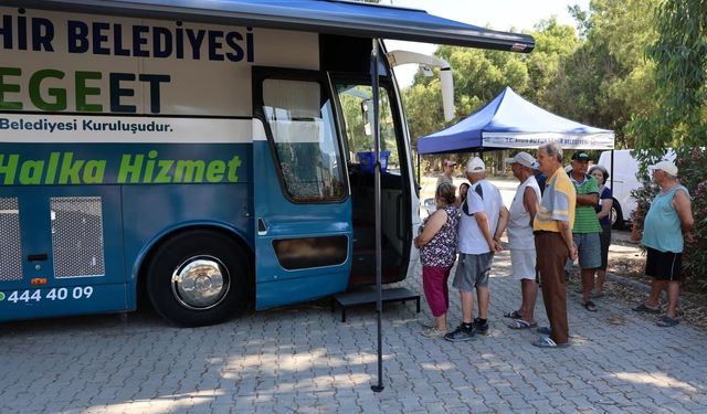 Mobil Halk Ege Et Davutlar’da vatandaşlardan yoğun ilgi gördü