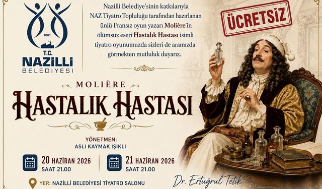 Nazilli Belediyesi’nden ücretsiz tiyatro etkinliği