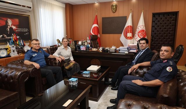 Nazilli protokolünden Başsavcı Dilsiz’e veda ziyareti