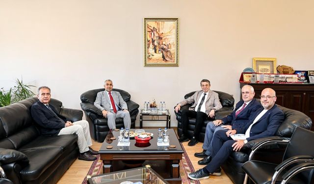 Rektör Kent'ten Künkcü'ye hayırlı olsun ziyareti