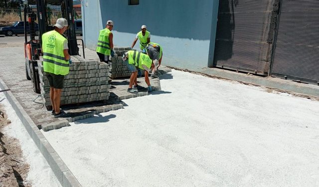Germencik’te üstyapı çalışmaları başladı