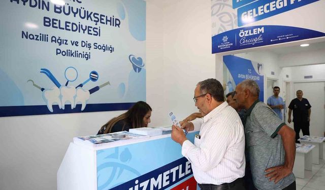 Aydın Büyükşehir Belediyesi’nin ücretsiz diş sağlığı hizmeti sürüyor