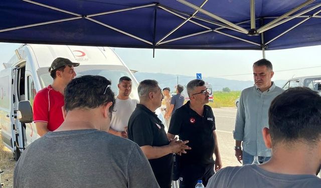 Başkan Arıcı, arama çalışmalarını yerinde inceledi: "Dualarımız Şahin evladımız için"
