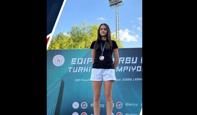 Aydın'ın gururu Gaye’den Türkiye ikinciliği